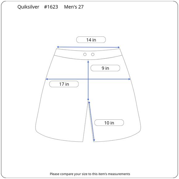 Quiksilver Amphibian Shorts Men’s 27 Charcoal Gray DryFlight Hybrid Water Repel - Picture 12 of 12